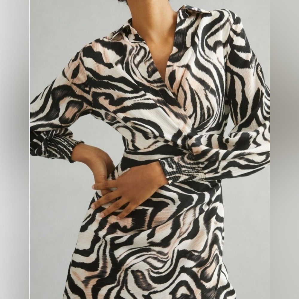 Anthropologie animal print dress